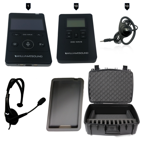 DWS TGS 10 400 ALK Wireless Tour Guide system with case
