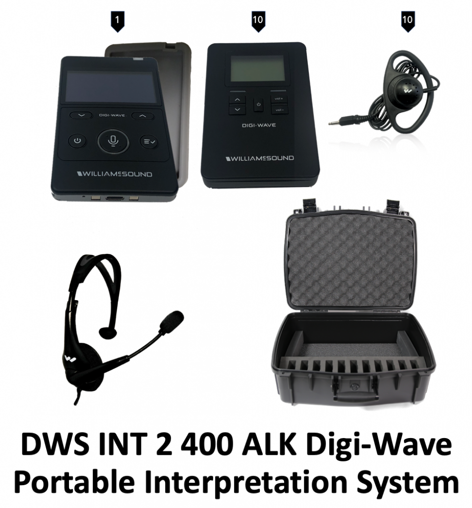 DWS INT 2 400 ALK Digital interpretation system. full system view